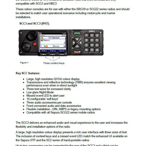 Datasheet Sepura SCC3