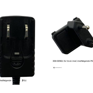 Mains Plug AdapterVDE Plug EU. for 300-01930