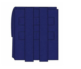 Avtagbar utstyrslomme, BLÅ