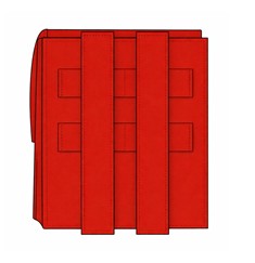 Avtagbar utstyrslomme, RØD