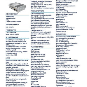 Datasheet Sepura SCG22