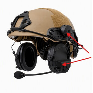 INVISIO T30 Headset, Helmet Mount for ARC, Black