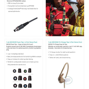 INVISIO Nor Fire Advanced Kit, X7, V60II, Tan  - for Motorola MTP3000 series