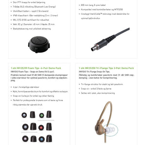 INVISIO Nor Fire Basic Kit, X7, V10II, Tan - for Motorola MTP3000 series