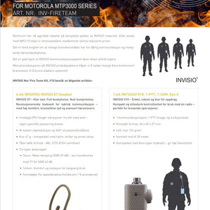 INVISIO Nor Fire Team Kit, 4x X7, 1x V10II, Tan - for Motorola MTP3000 series